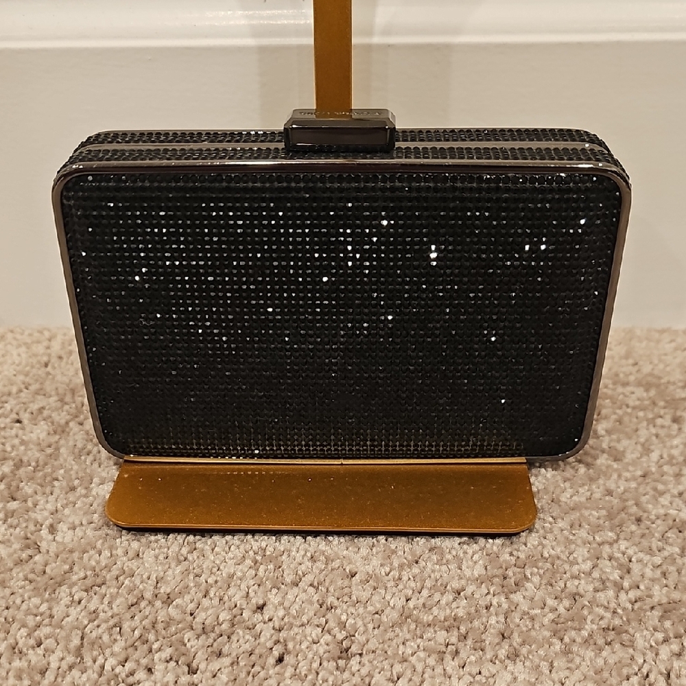 Michael Kors Black Beaded Evening Bag Clutch